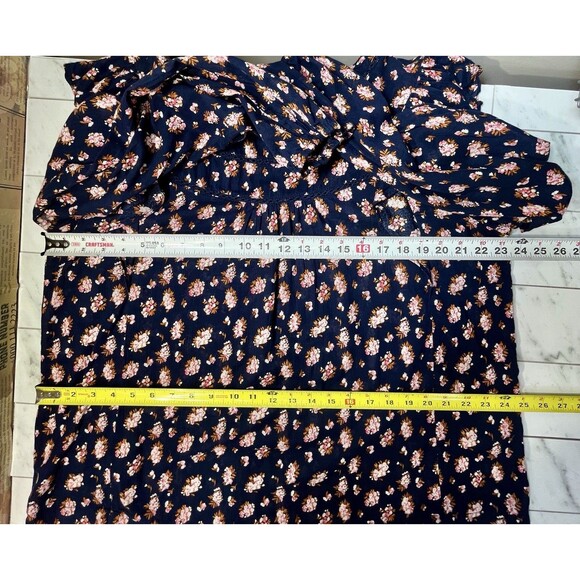 Dip Womens Floral Blouse 100% Organic Cotton Floral Womens XL Cottagecore Boho - Picture 7 of 10